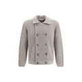 Brunello Cucinelli Gray Cashmere Cardigan