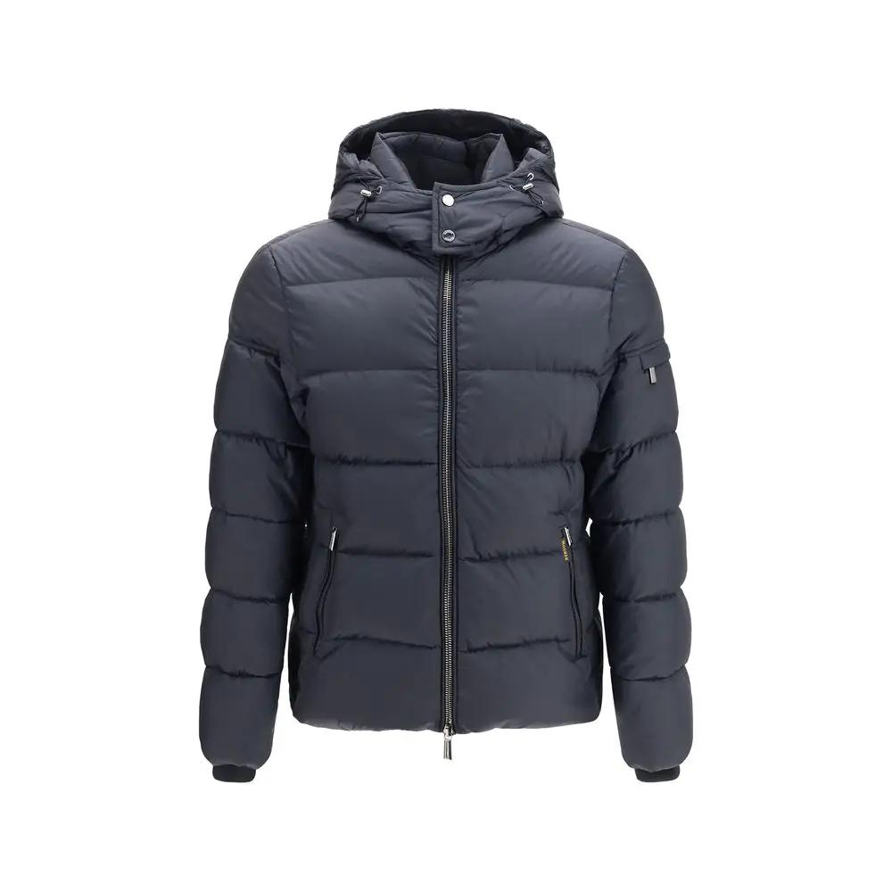 MooRER Blue Polyamide Full-Length Jacket