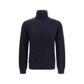 Brioni Blue Cashmere Turtleneck