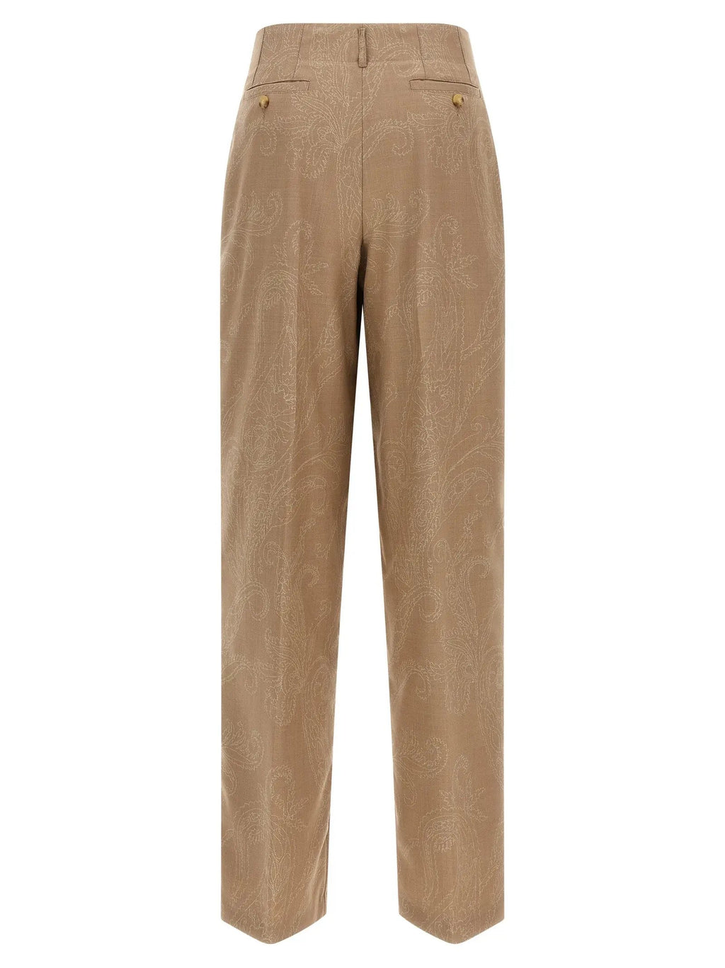Etro Beige Wool Dress Pants