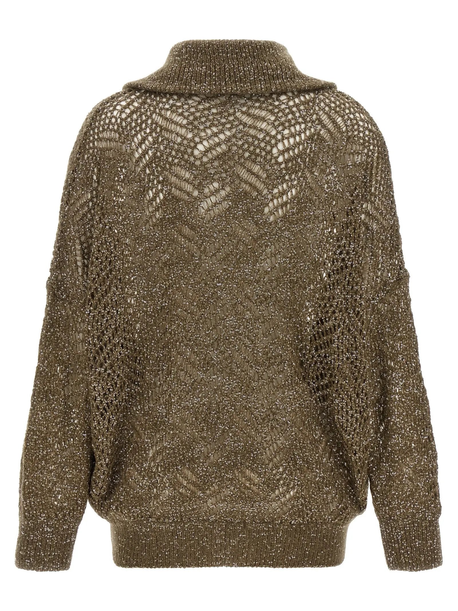 Brunello Cucinelli Brown Polyamide Cardigan