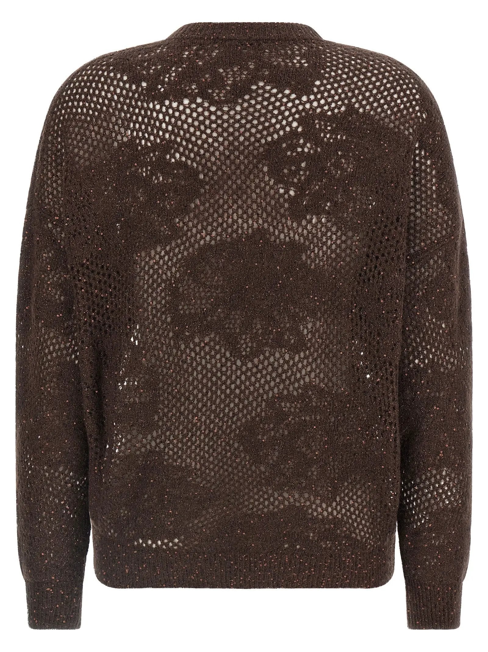 Brunello Cucinelli Brown Nylon Cardigan