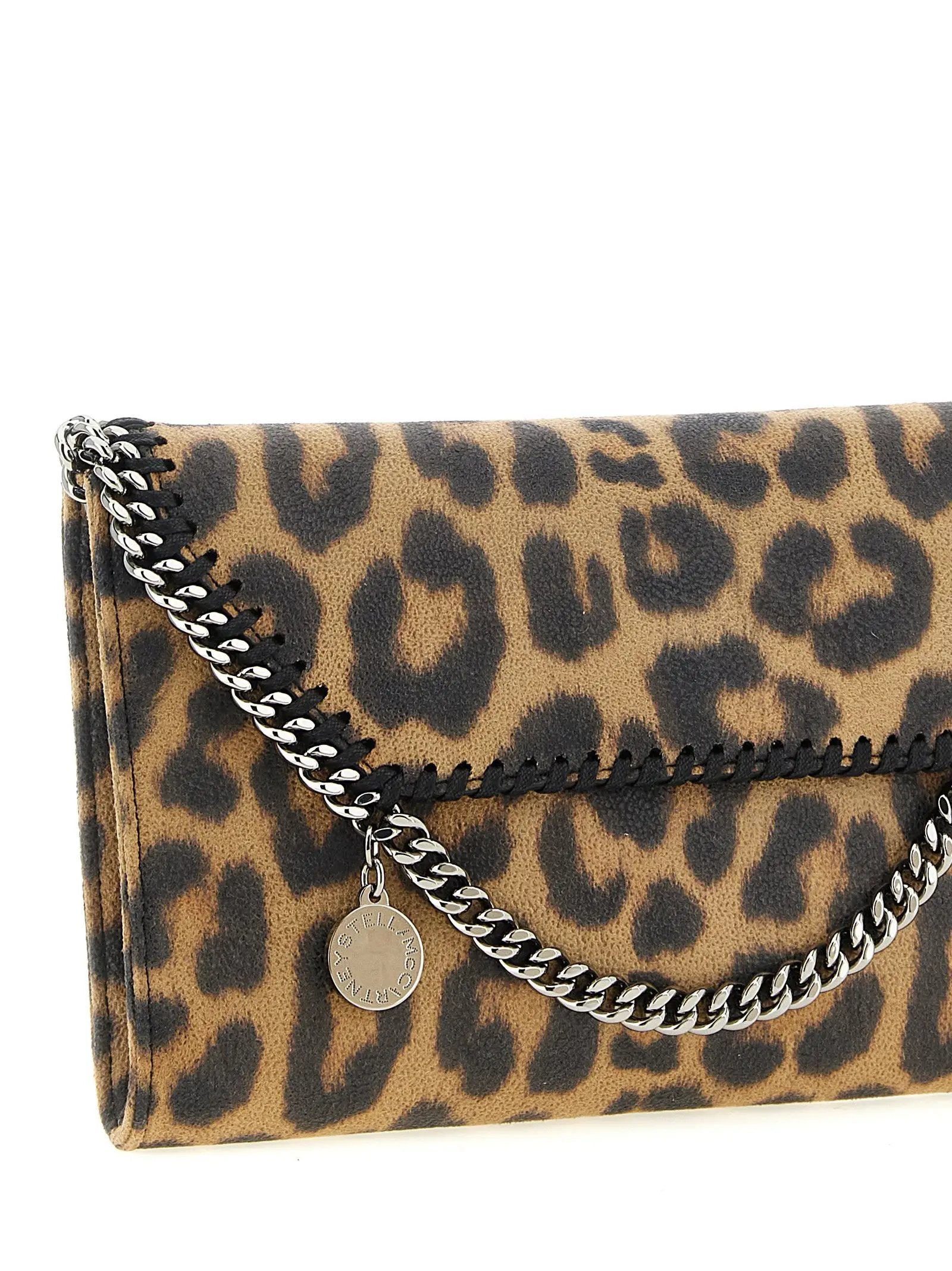 Stella McCartney Brown Polyester Clutch Bag