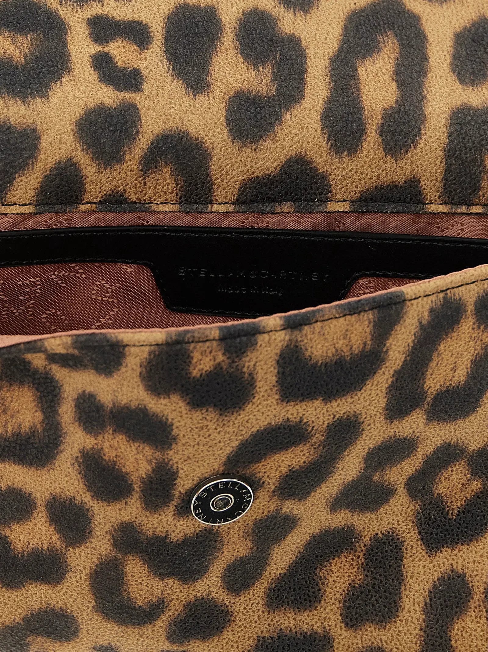 Stella McCartney Brown Polyester Clutch Bag