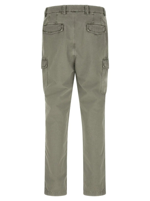 Pantalon cargo bicolore en coton Brunello Cucinelli