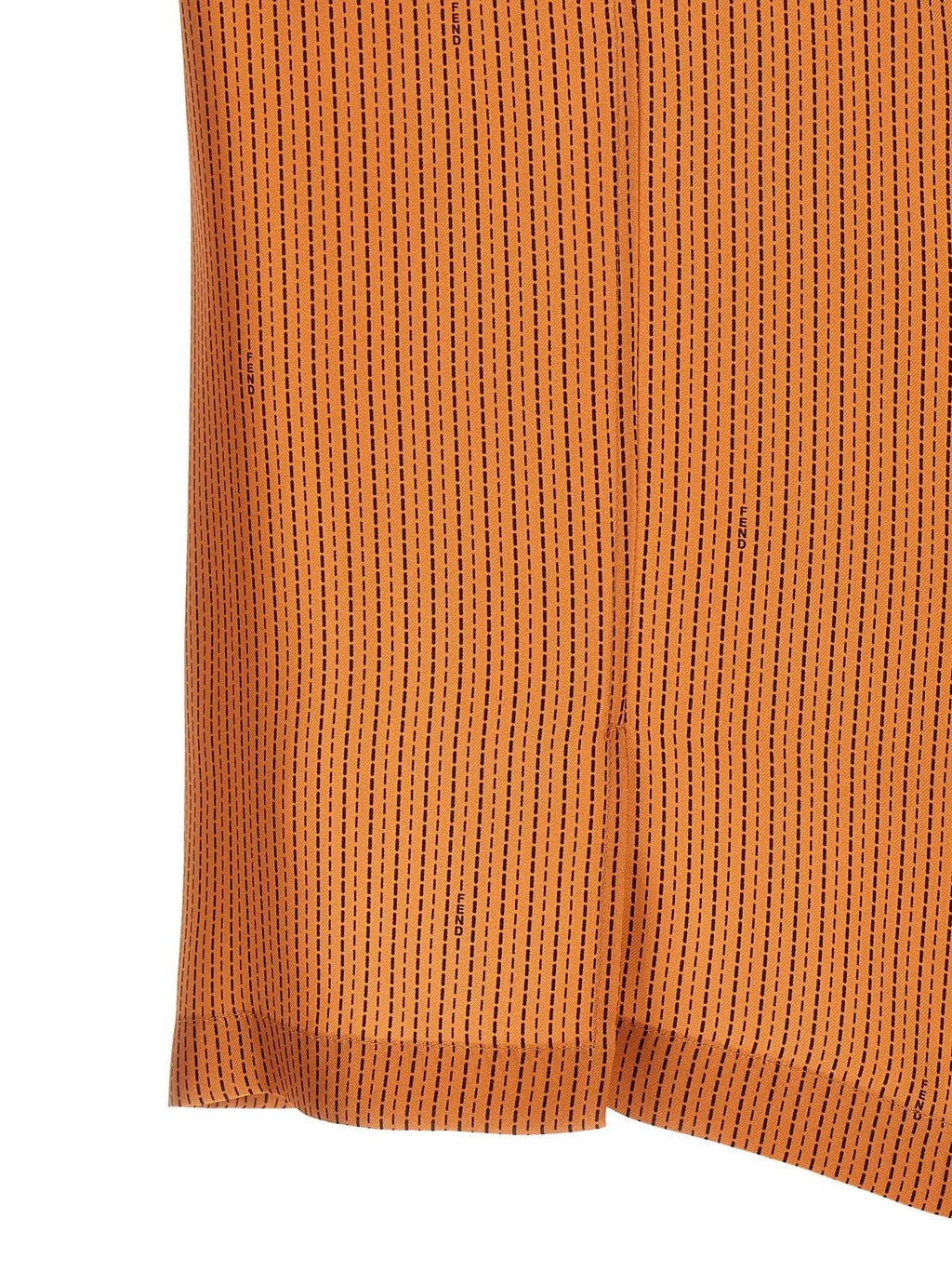 Fendi Orange Silk Blouse