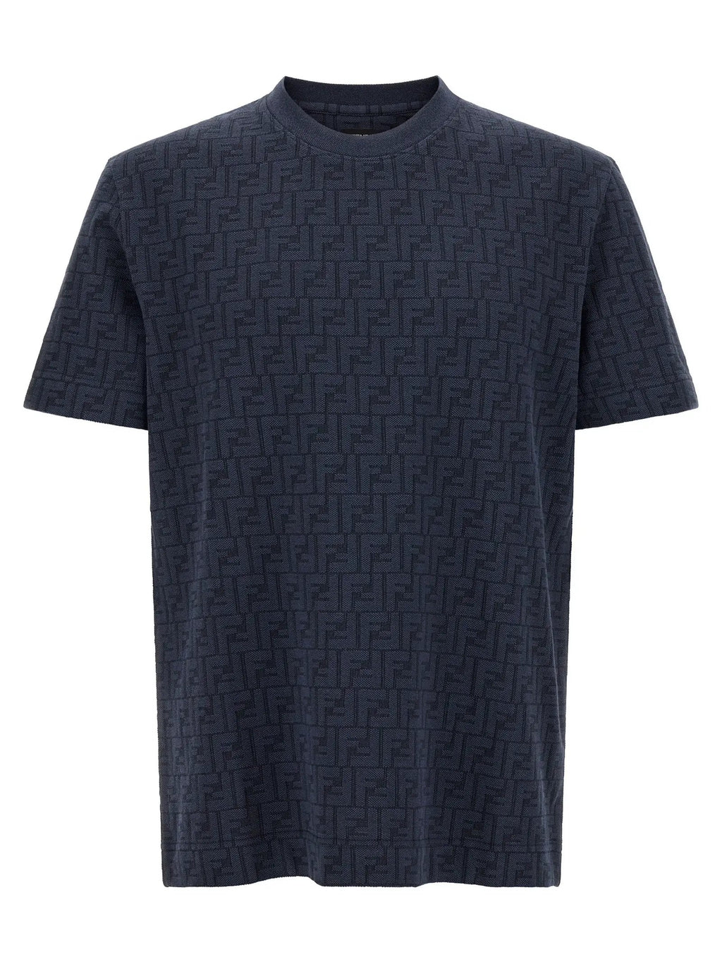 Fendi Blue Cotton T-Shirt