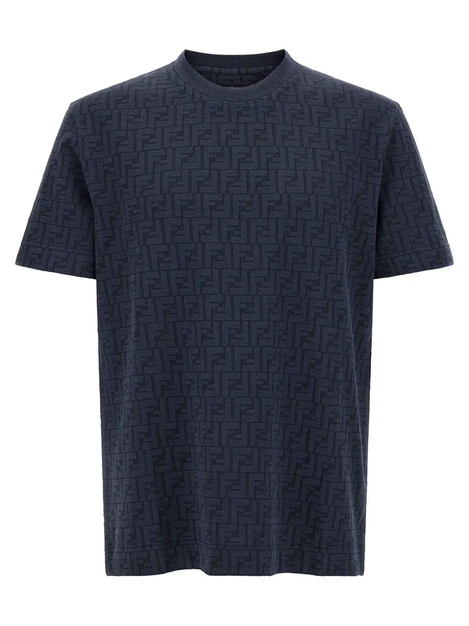 Fendi Blue Cotton T-Shirt