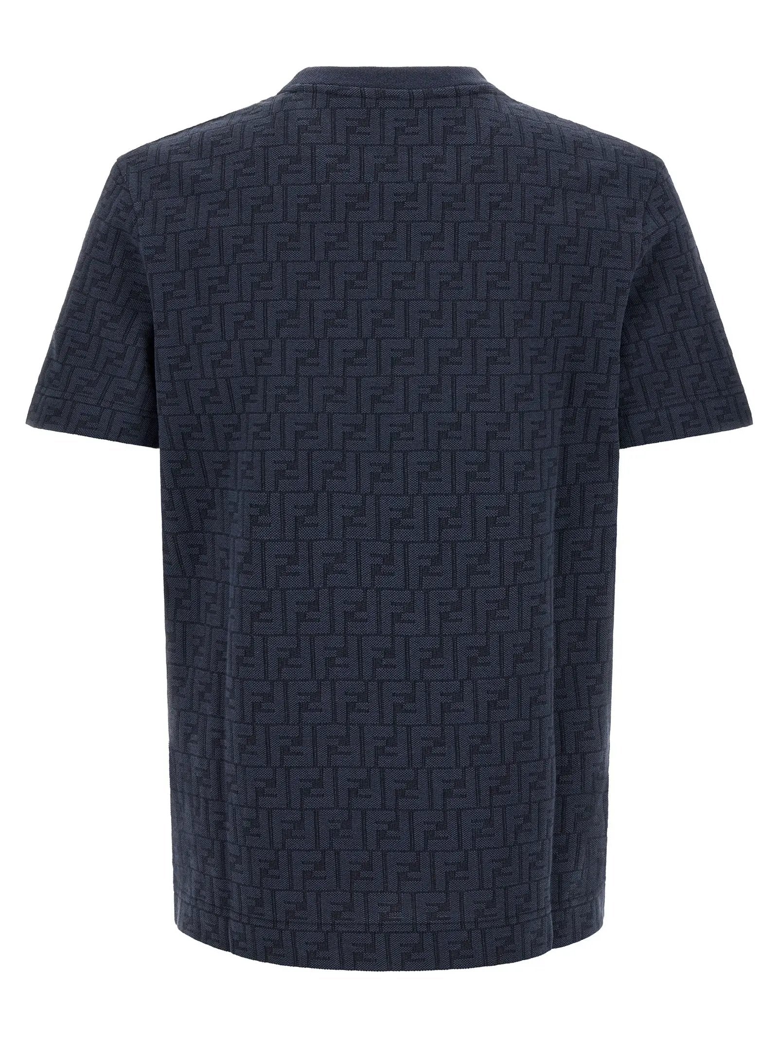Fendi Blue Cotton T-Shirt