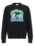 Casablanca Black Organic Cotton Sweatshirt