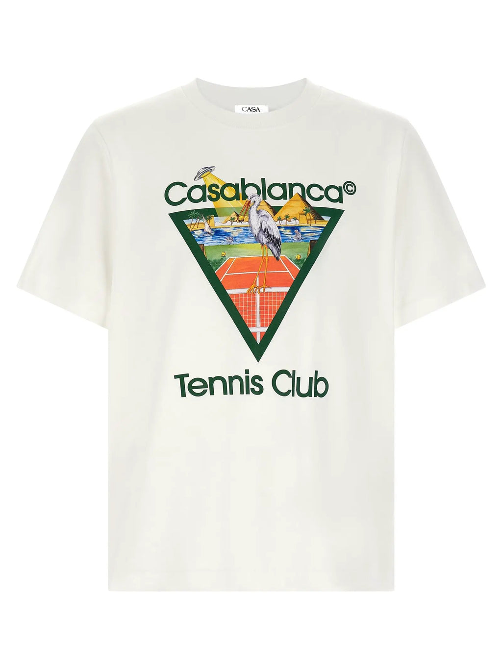 Casablanca White Organic Cotton T-Shirt