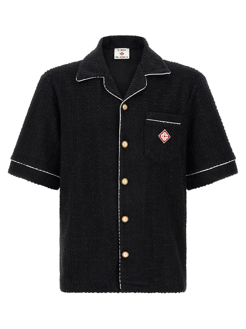 Casablanca Black Cotton Pattern Shirt