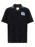 Casablanca Black Cotton Polo Shirt
