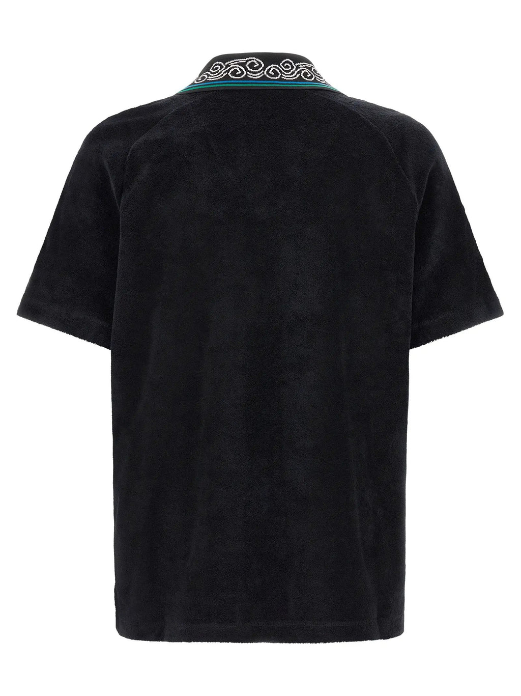 Casablanca Black Cotton Polo Shirt
