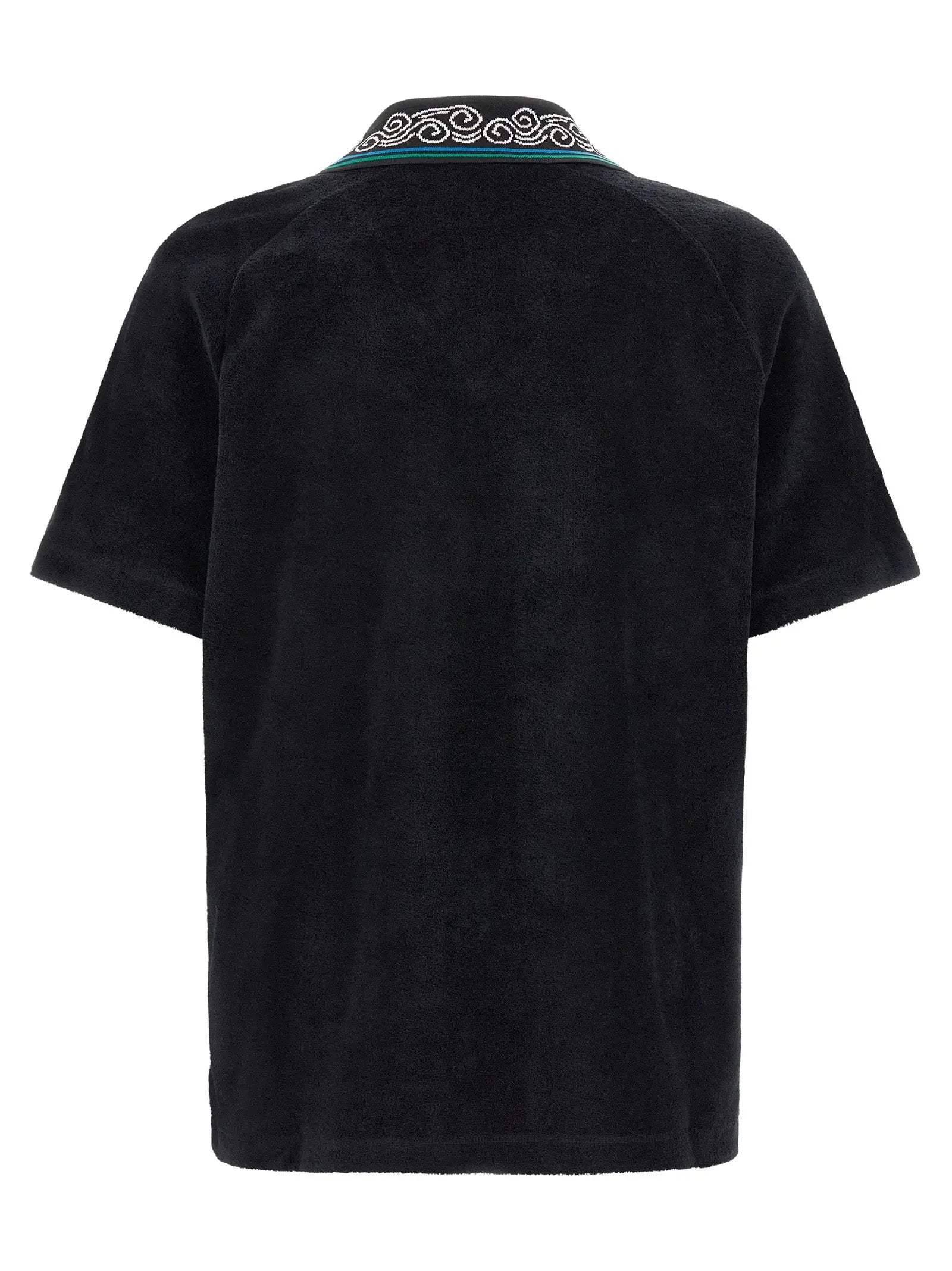 Casablanca Black Cotton Polo Shirt