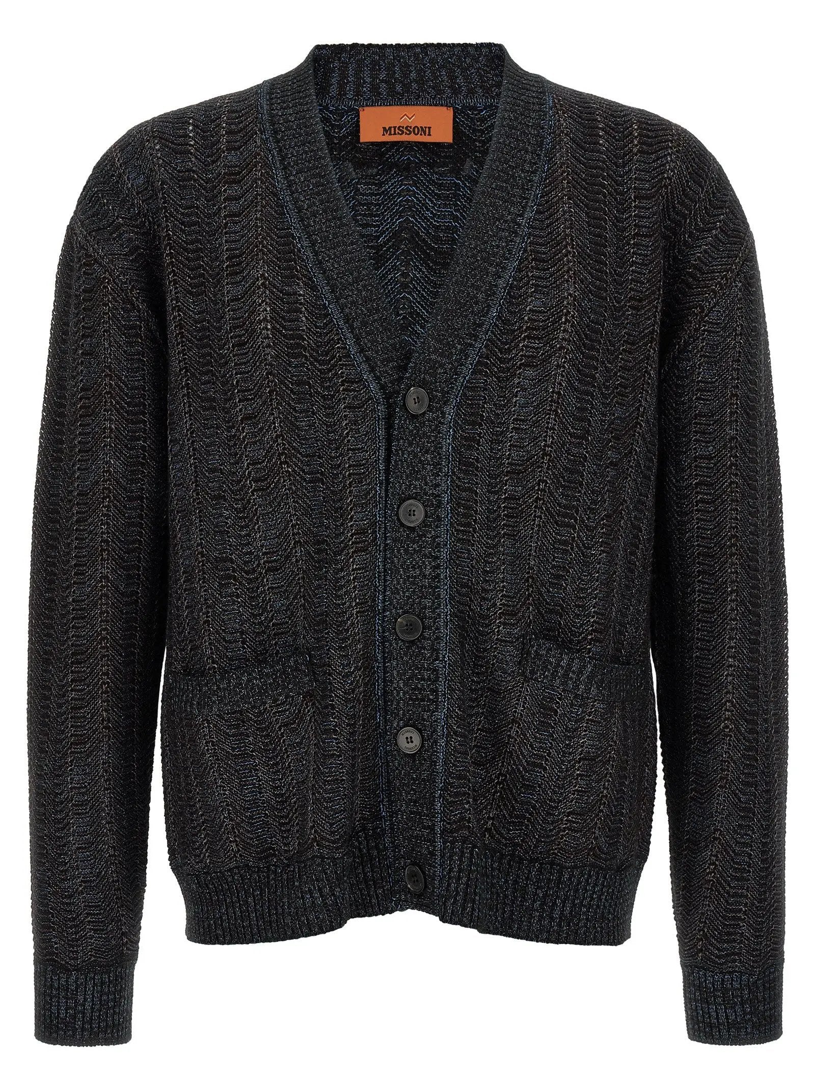 Missoni Blue Viscose Cardigan