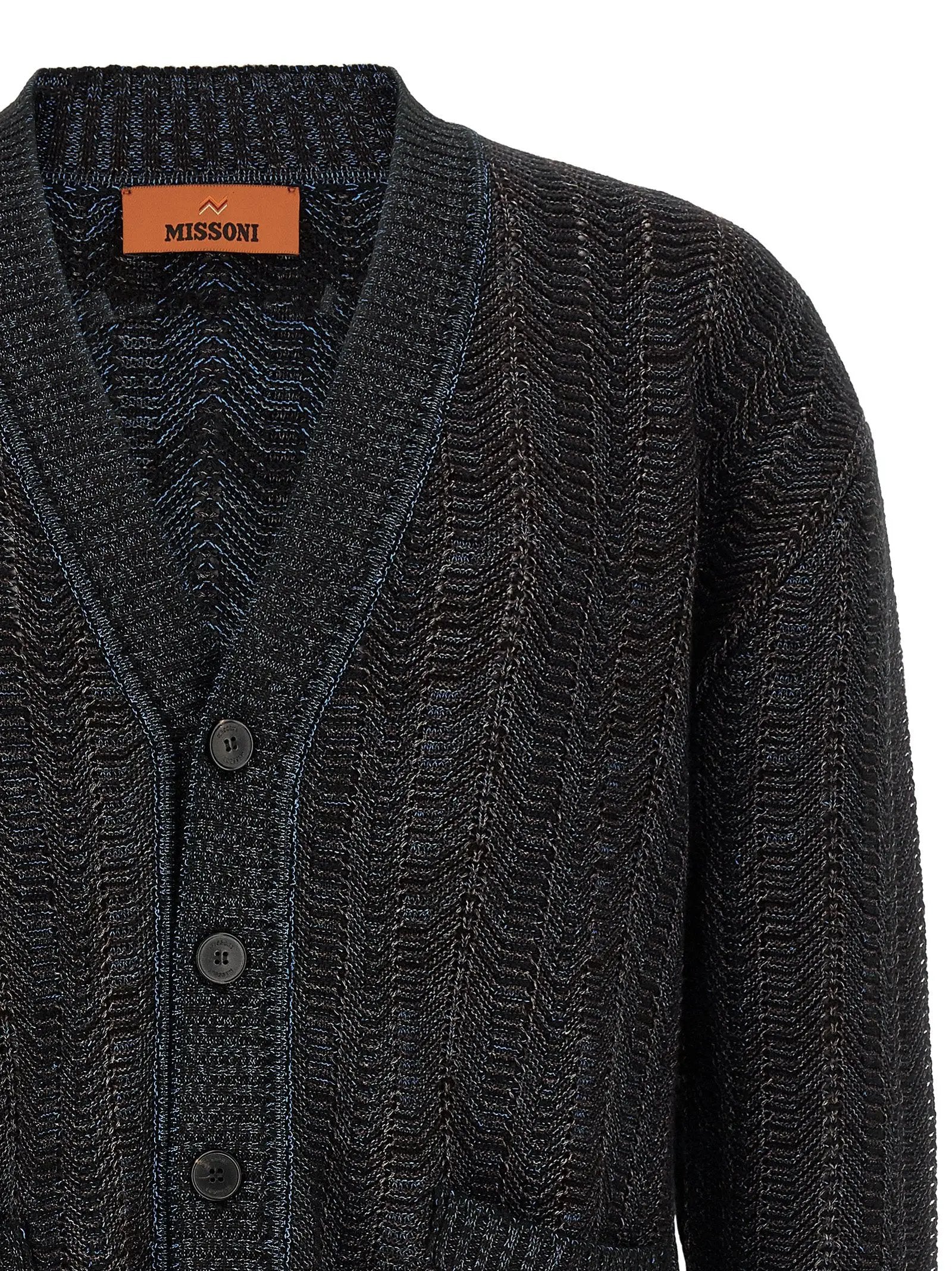 Missoni Blue Viscose Cardigan