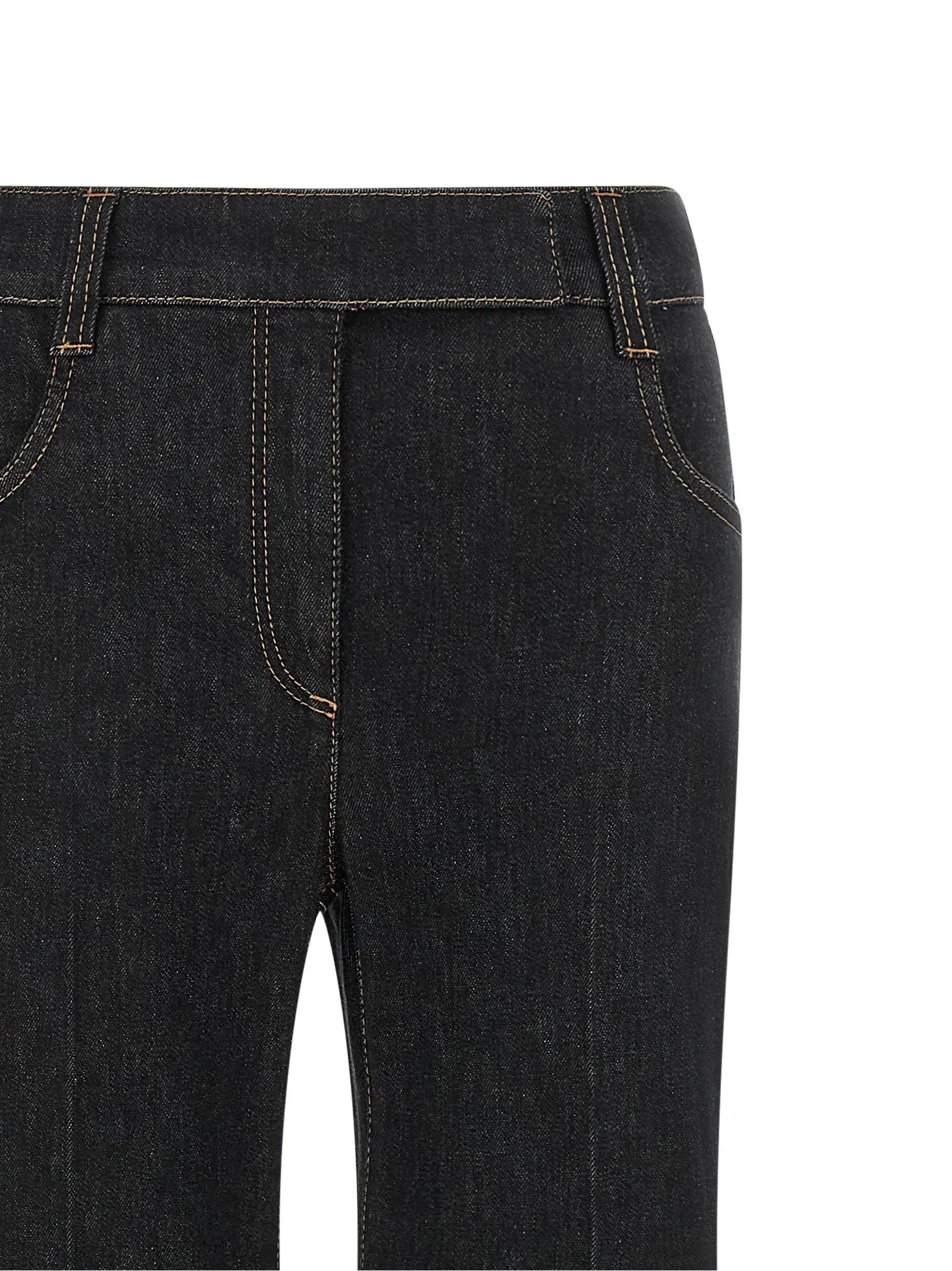 Brunello Cucinelli Blue Cotton Flared Jeans