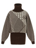 MM6 Maison Margiela Brown Wool Short Dress