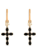 Dolce & Gabbana Black Brass Earrings