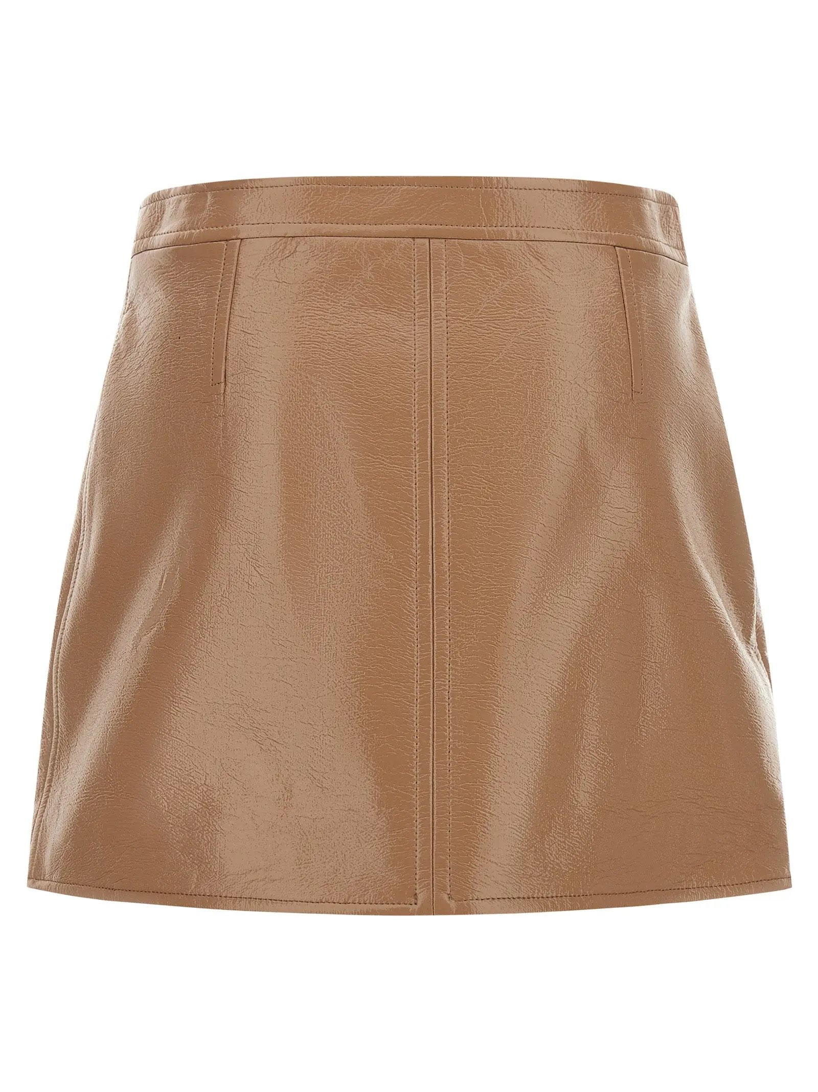 Courrèges Beige Cotton Long Skirt