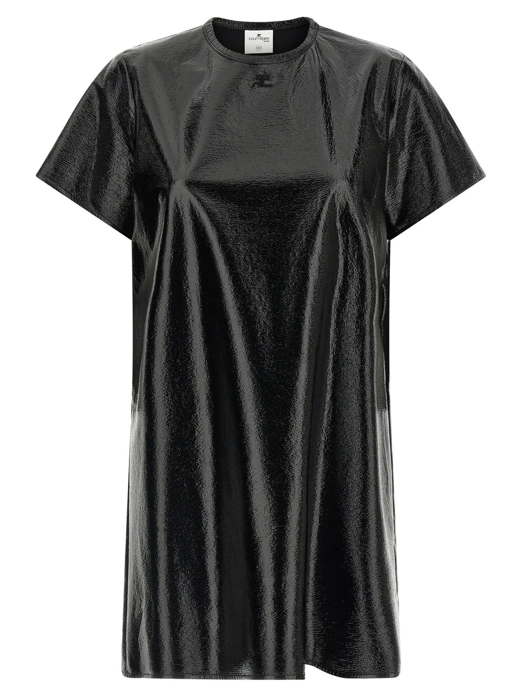 Courrèges Black Viscose Short Dress