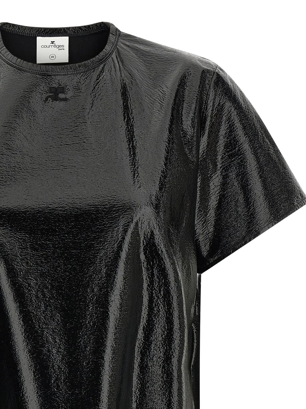 Courrèges Black Viscose Short Dress