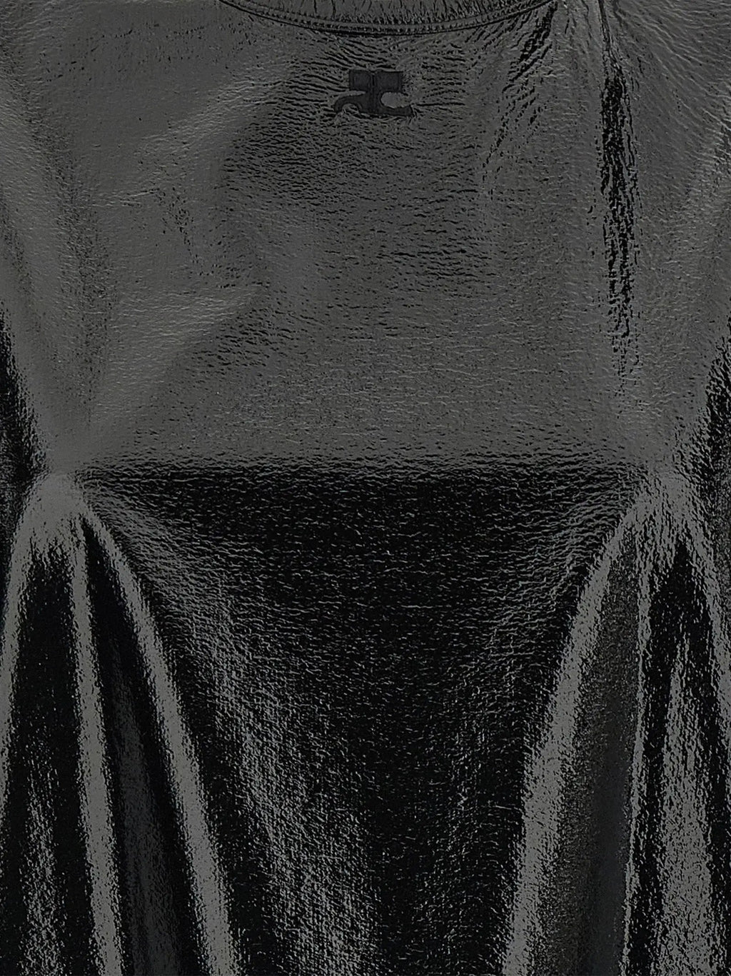 Courrèges Black Viscose Short Dress