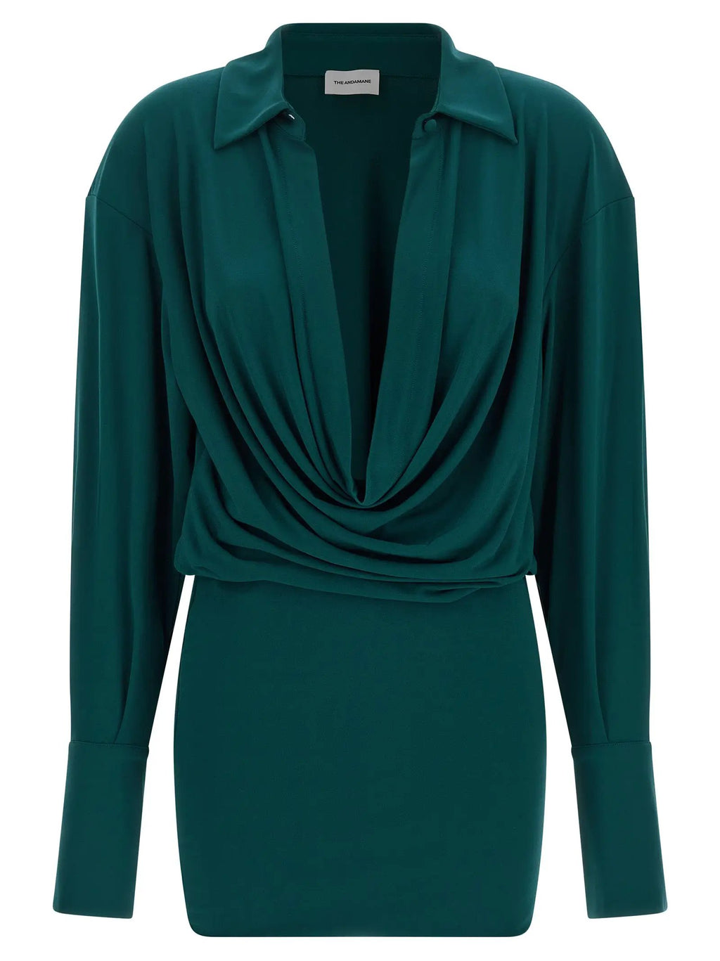 The Andamane Bicolor Polyester Short Dress