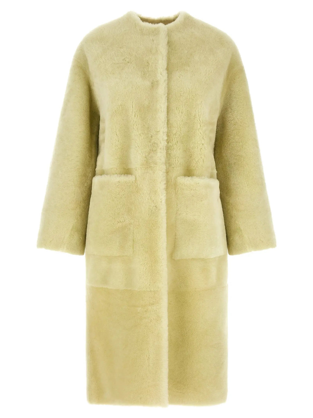 BLANCHA BLANCHA Bicolor Lamb Fur Coat