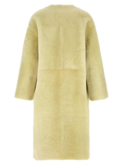 BLANCHA BLANCHA Bicolor Lamb Fur Coat