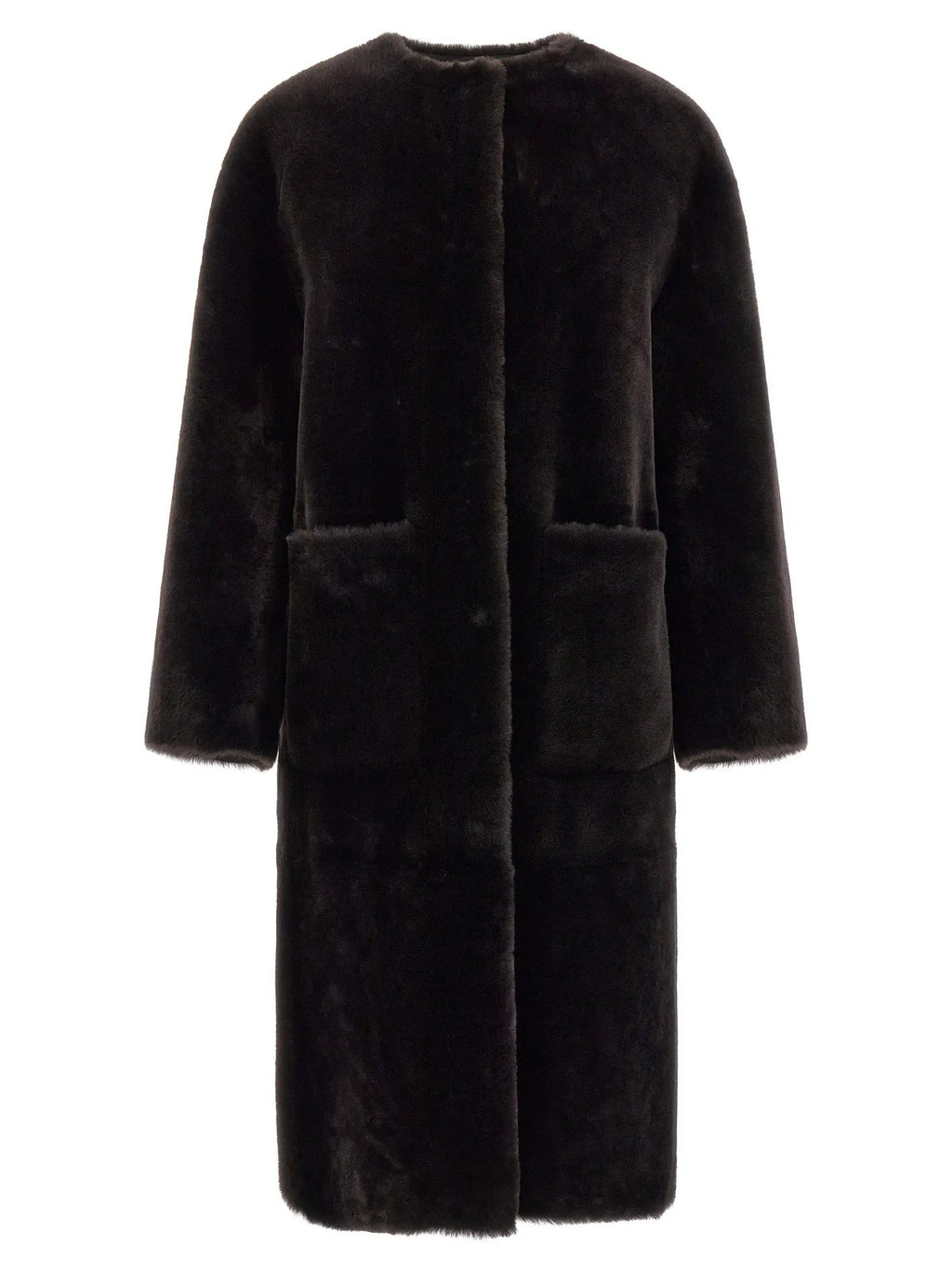 BLANCHA BLANCHA Brown Lamb Fur Coat
