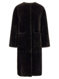 BLANCHA BLANCHA Brown Lamb Fur Coat