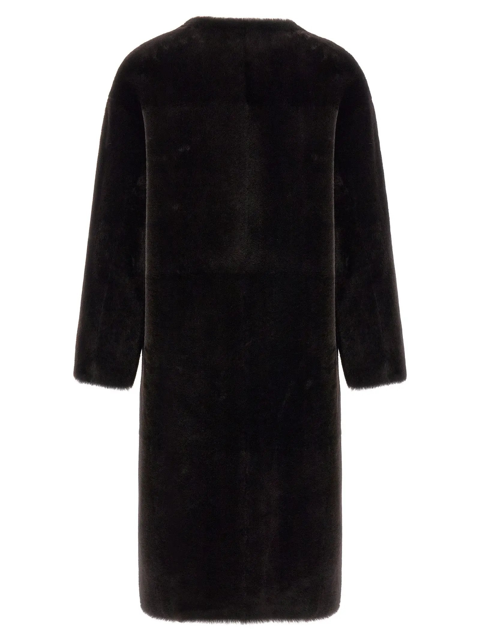 BLANCHA BLANCHA Brown Lamb Fur Coat