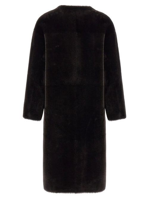 BLANCHA BLANCHA Brown Lamb Fur Coat