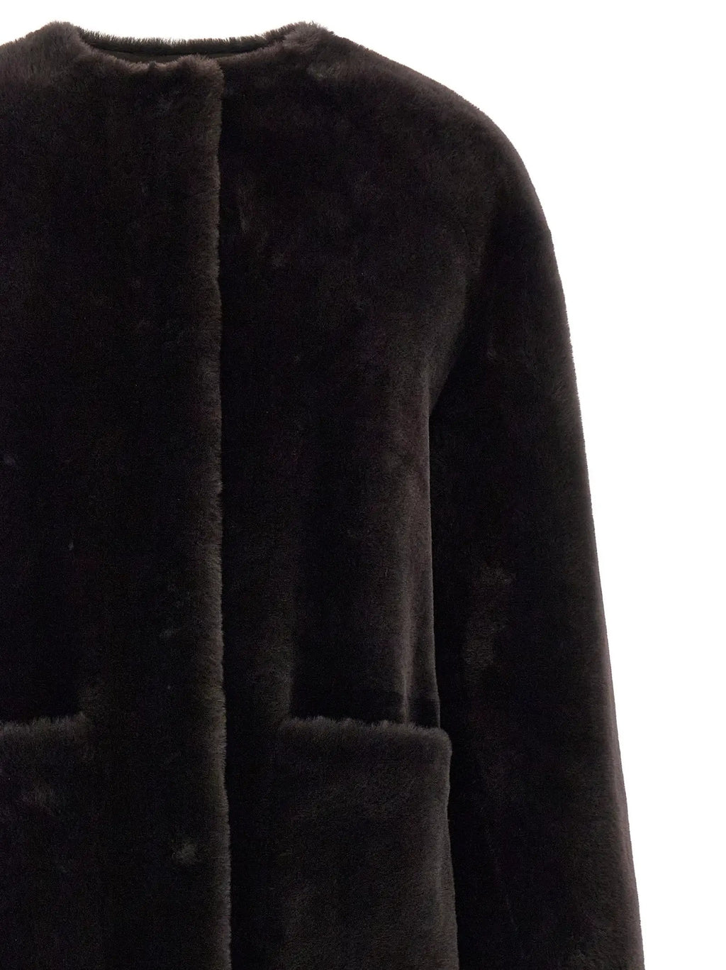 BLANCHA BLANCHA Brown Lamb Fur Coat