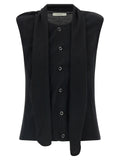 Lemaire Black Wool Sleeveless Jacket