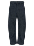 Lemaire Blue Cotton Tapered Jeans