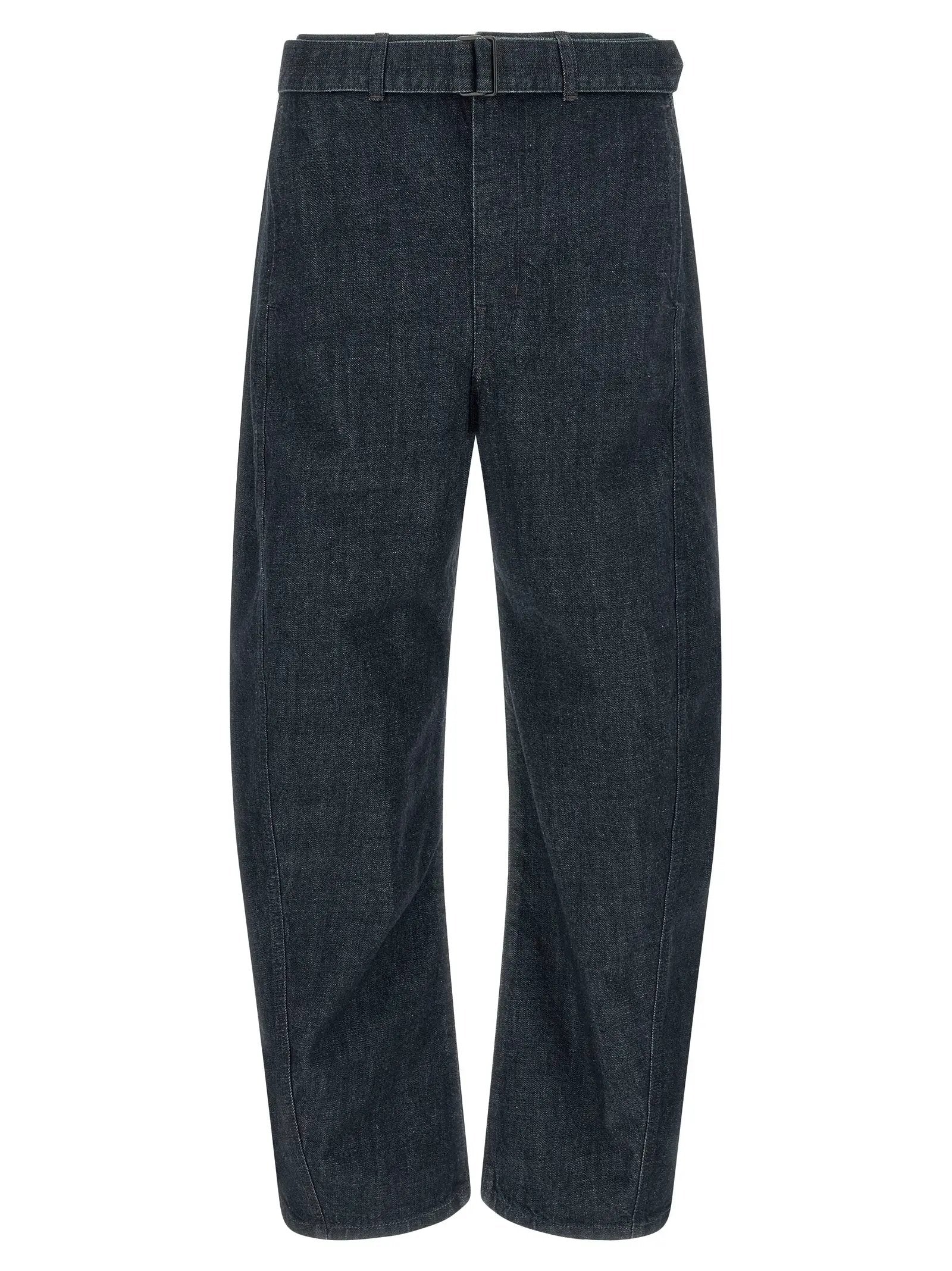 Lemaire Blue Cotton Tapered Jeans