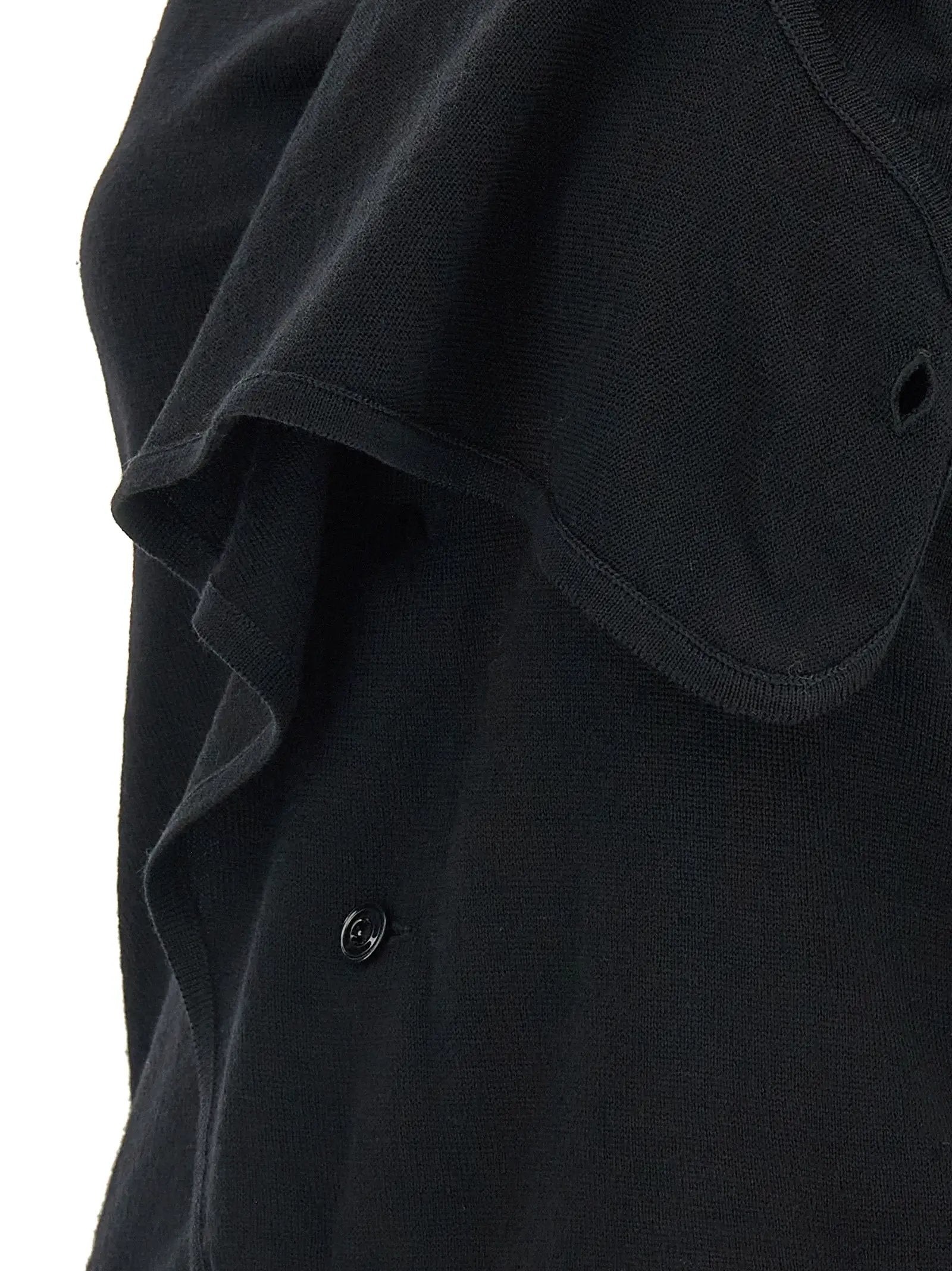 Lemaire Black Wool Sleeveless Jacket