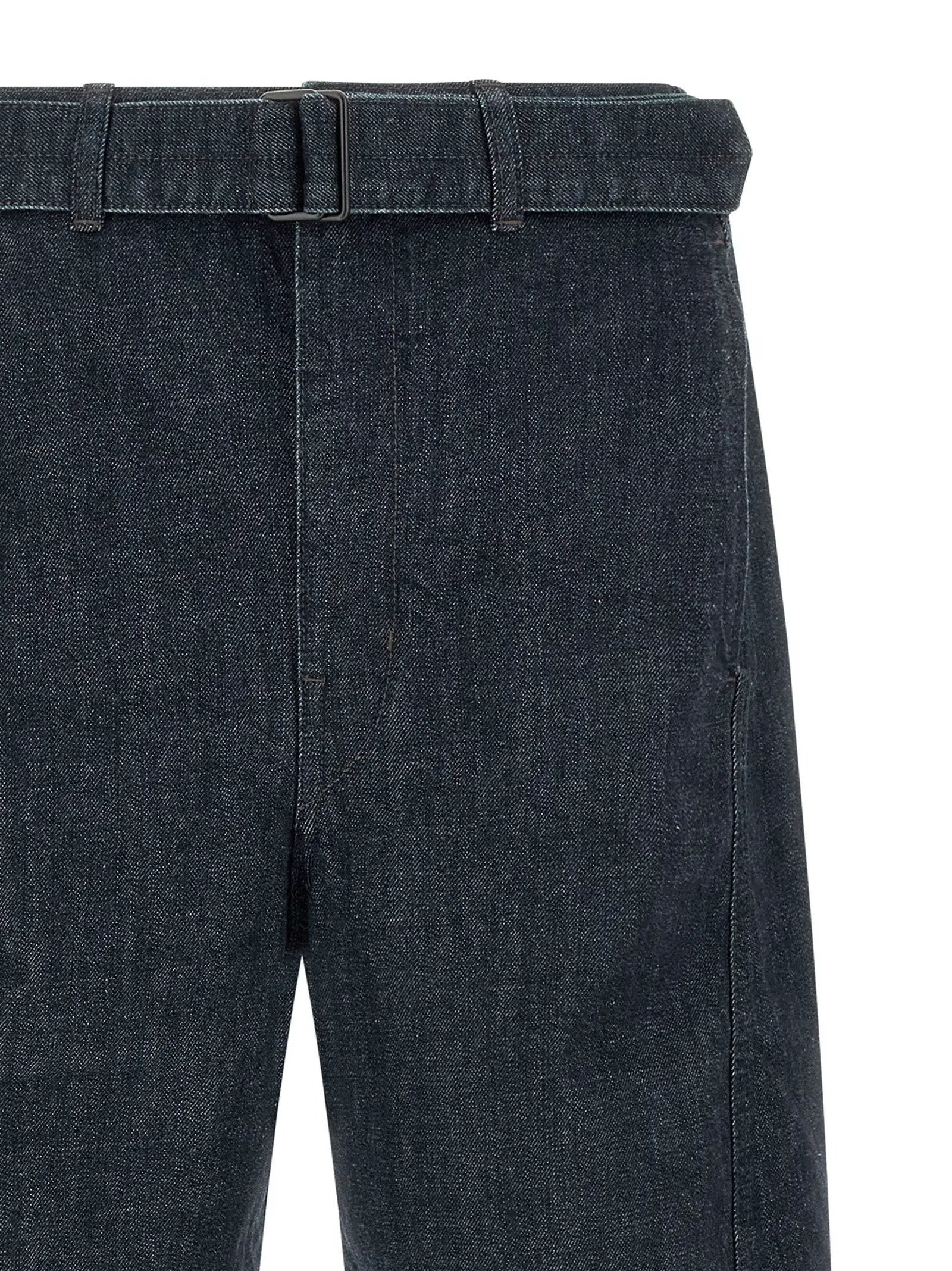 Lemaire Blue Cotton Tapered Jeans