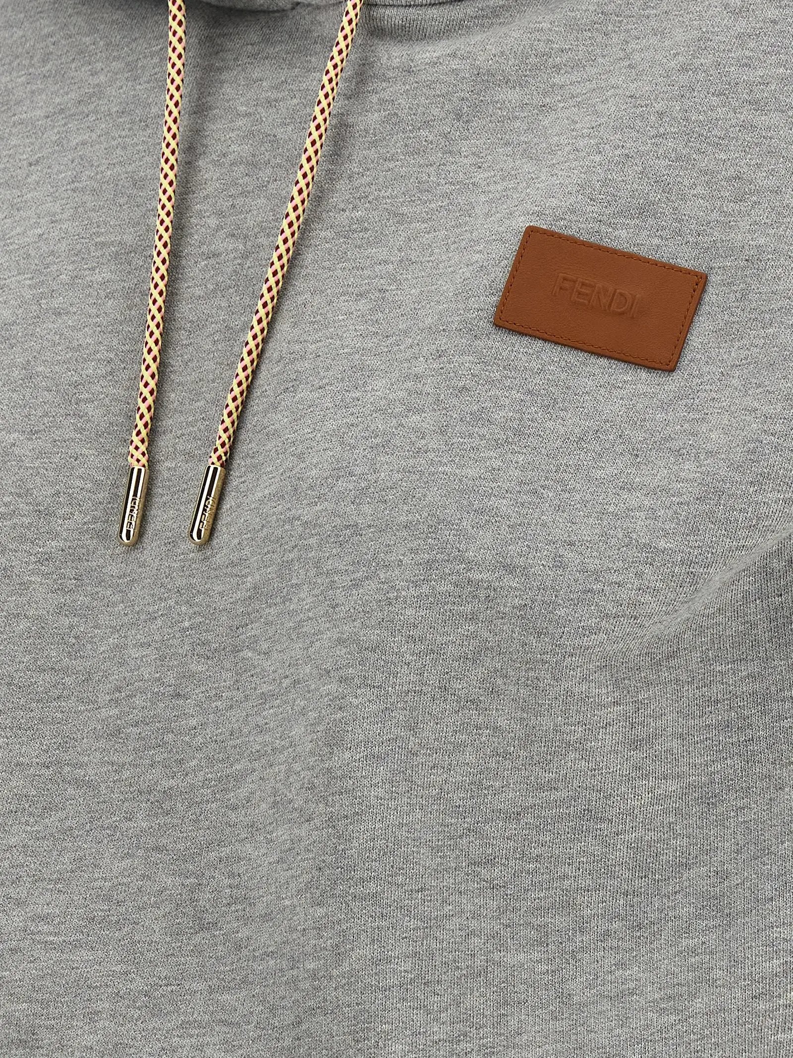 Fendi Gray Cotton Sweatshirt