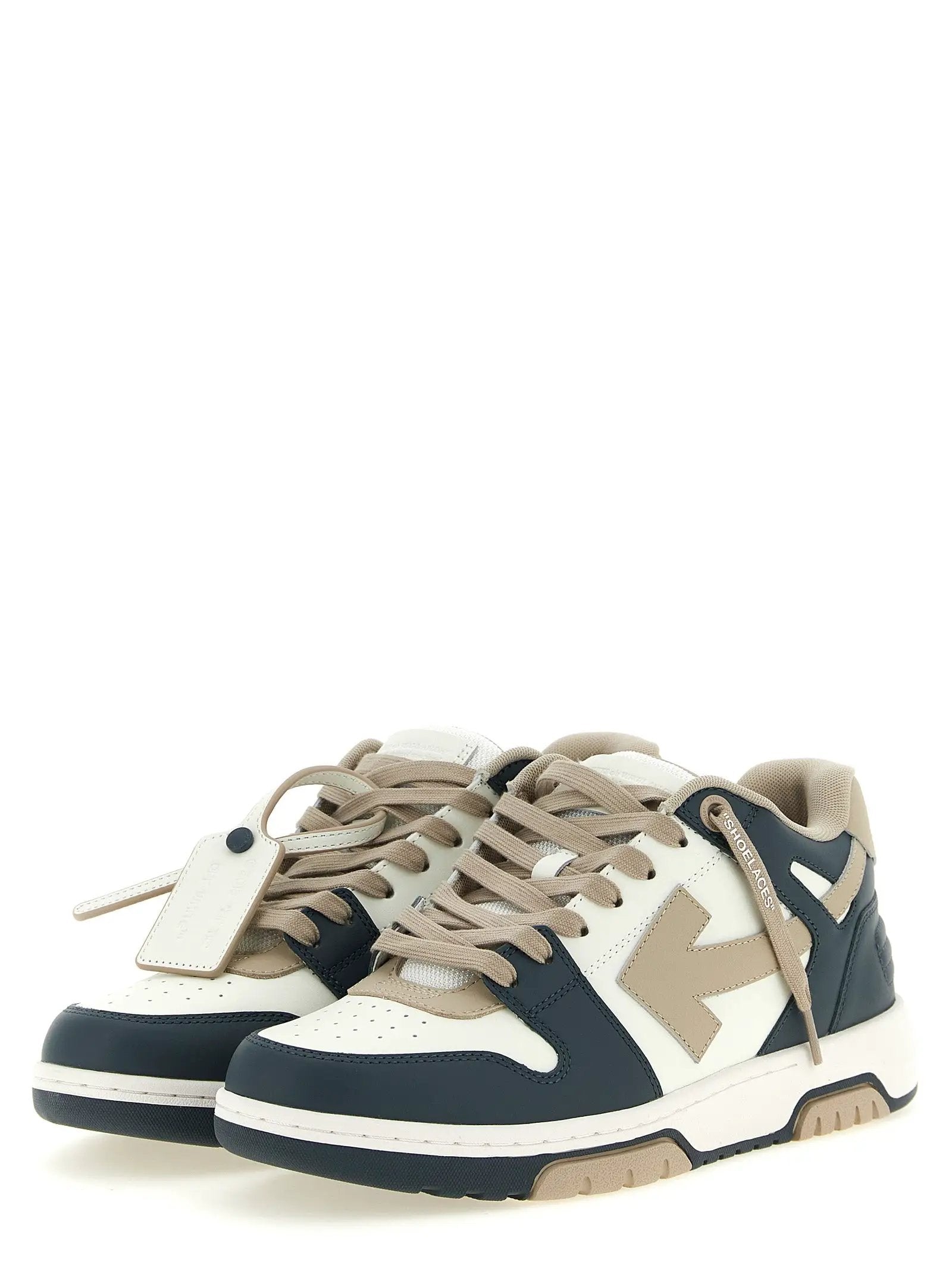 Off-White Multicolor Cowhide Low Top Sneakers