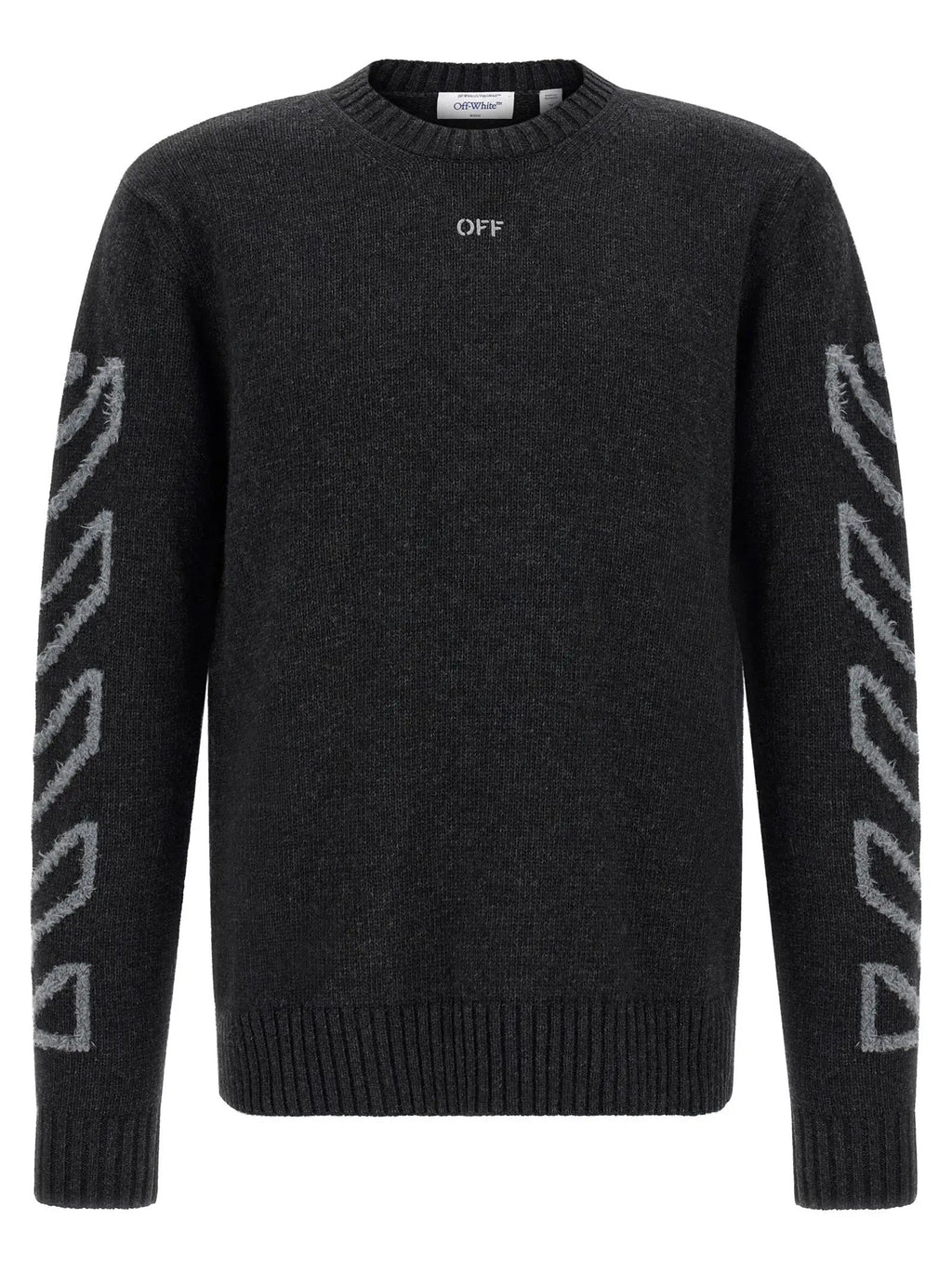 Off-White Gray Wool Cardigan