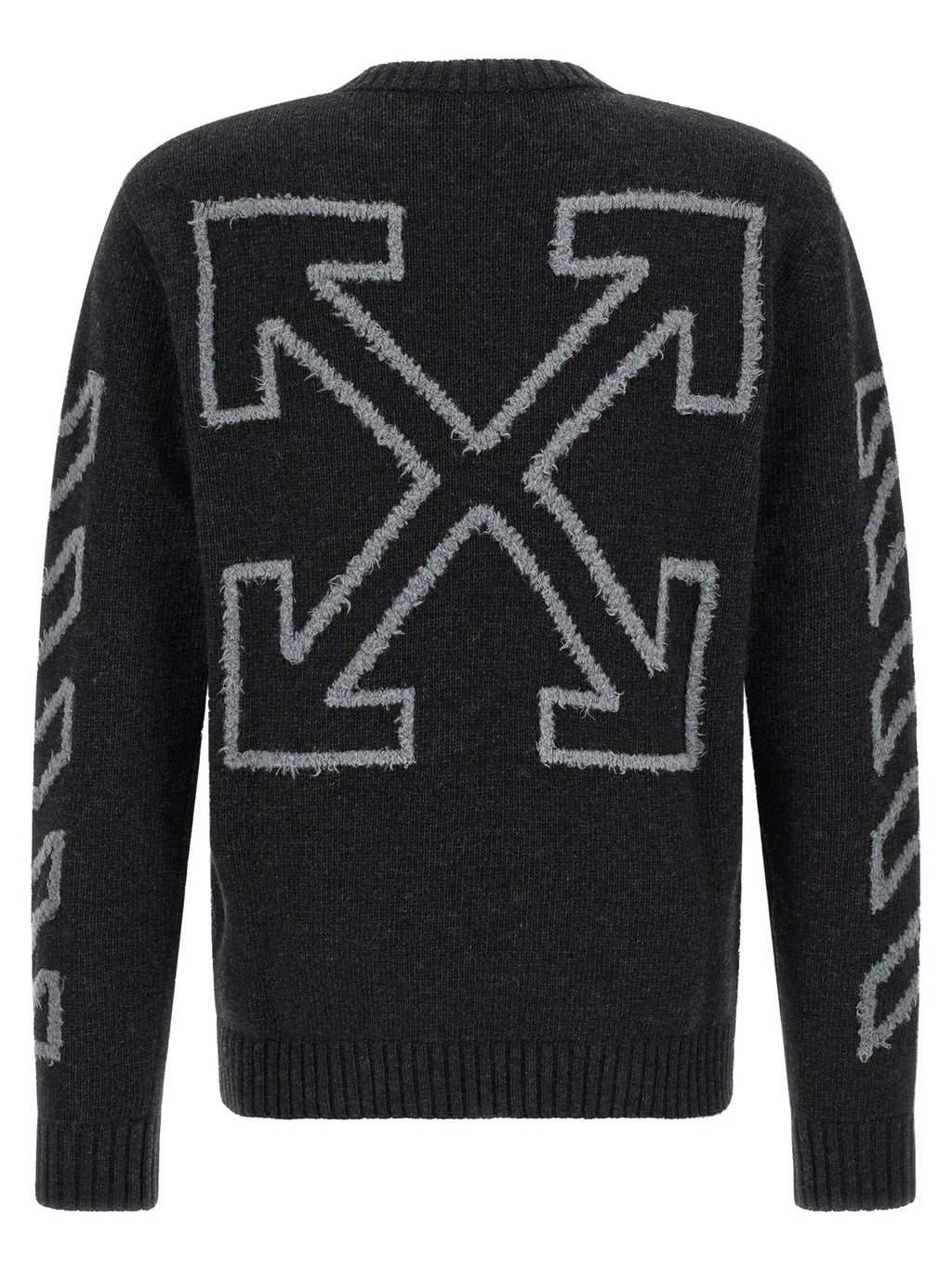 Off-White Gray Wool Cardigan