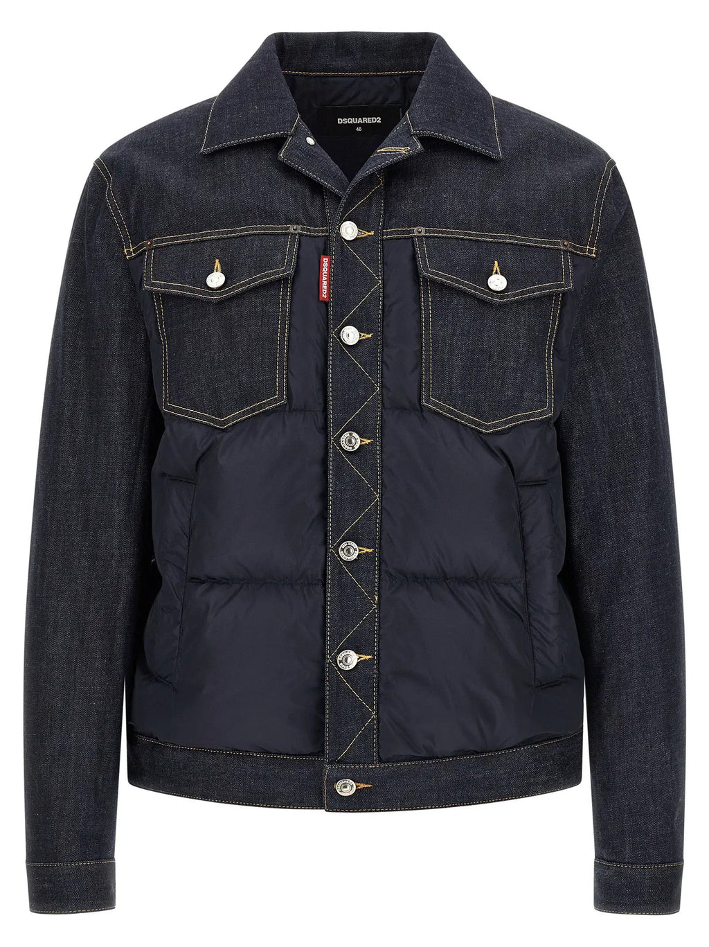 Veste en denim bleu en coton Dsquared²