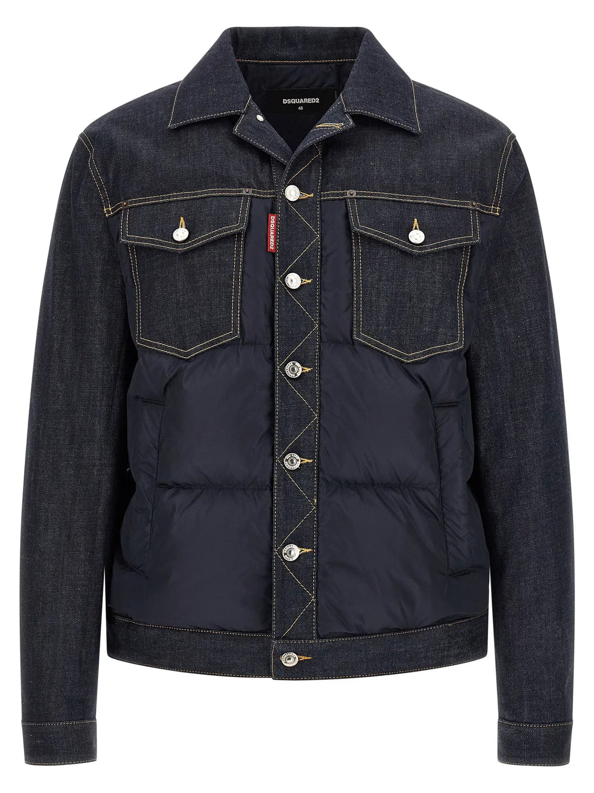 Veste en denim bleu en coton Dsquared²