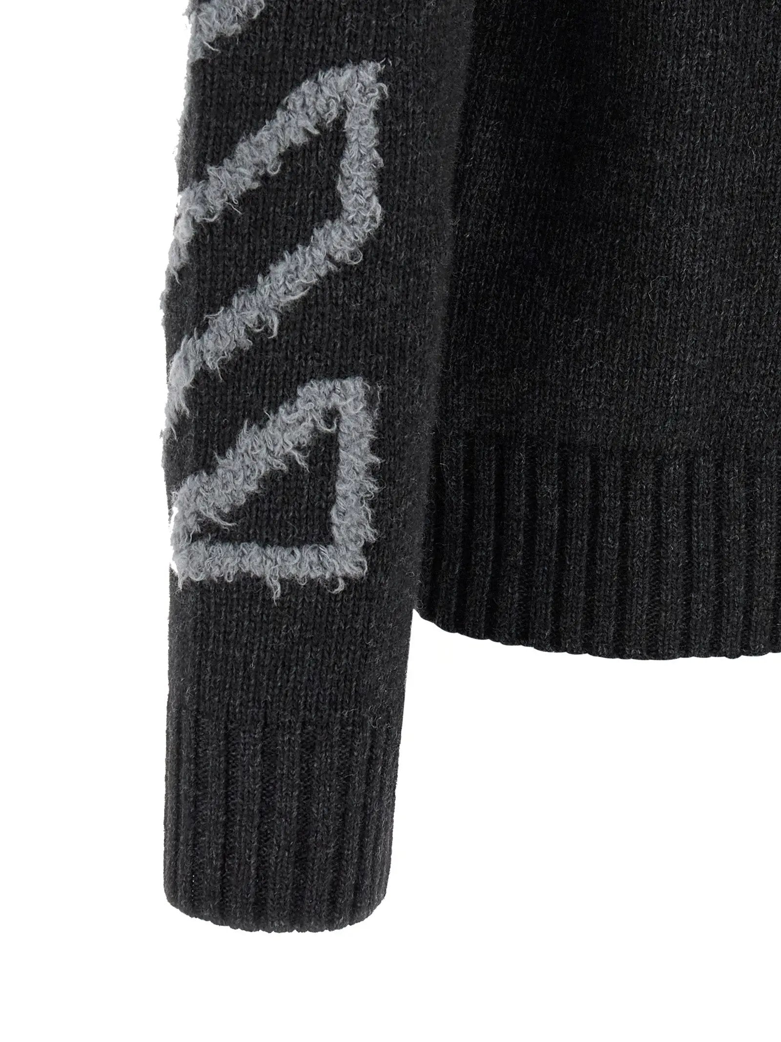Off-White Gray Wool Cardigan