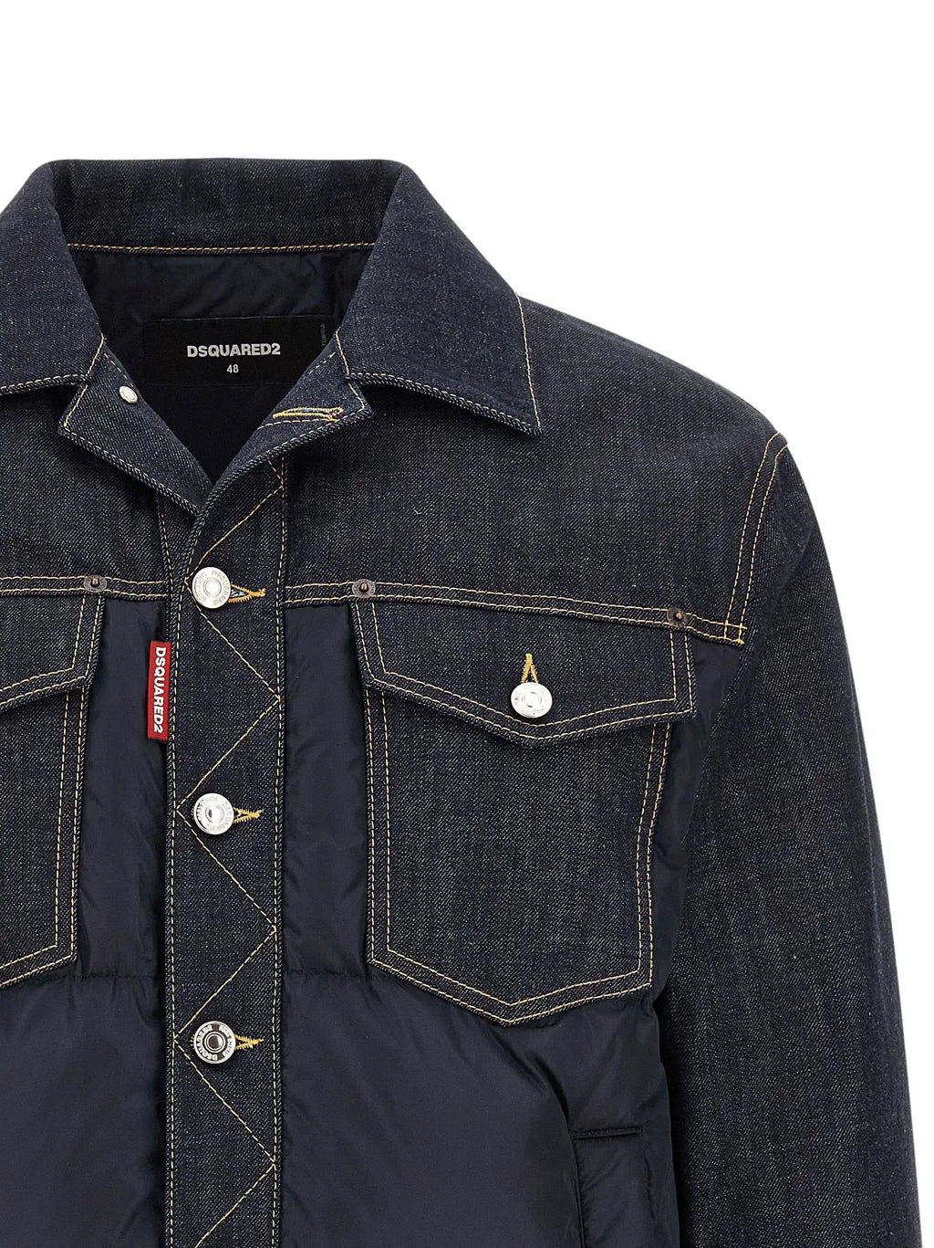 Veste en denim bleu en coton Dsquared²