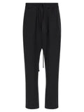 Thom Krom Black Cotton Casual Pants